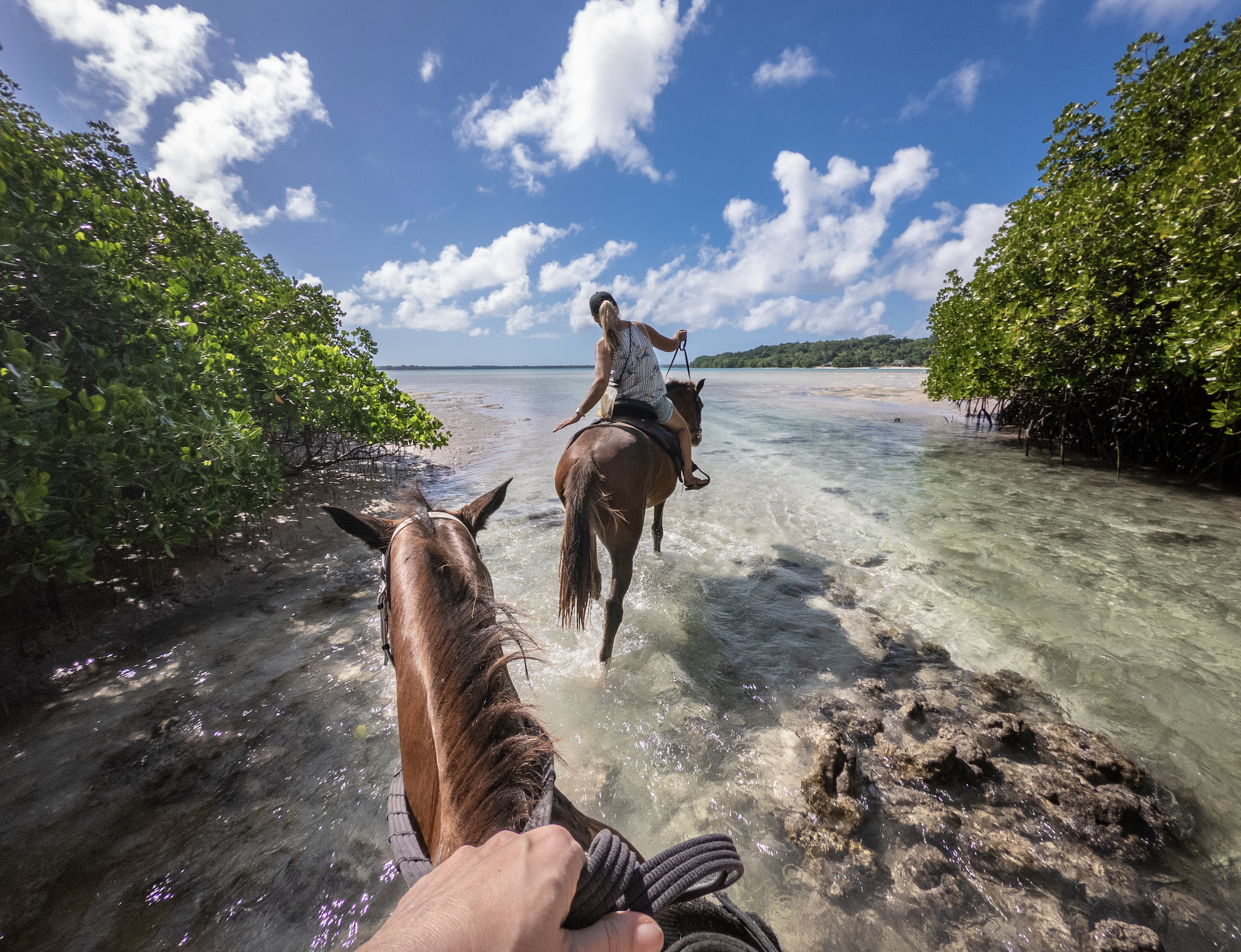 horseback riding playa herradura beach puntarenas pacific coast of costa rica in central america